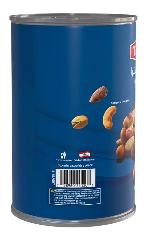 Tazah Extra Mixed Nuts Tin 1 lbs. (454g) - Mideast Grocers