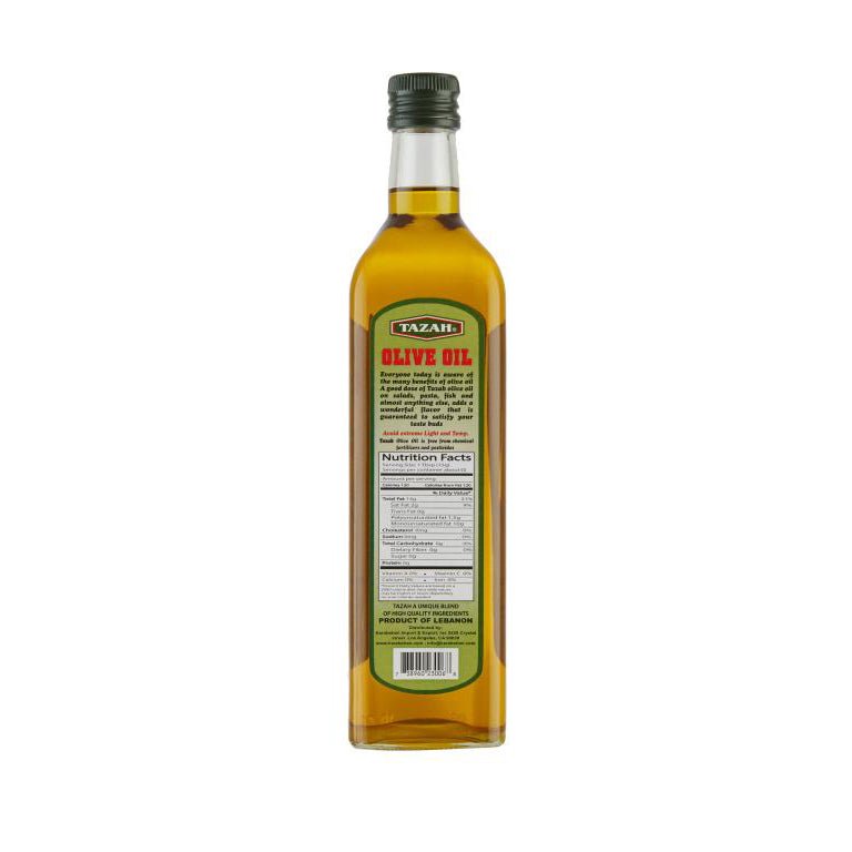 Tazah Extra Virgin Lebanese Olive Oil (Cold Pressed) 750ml - Mideast Grocers