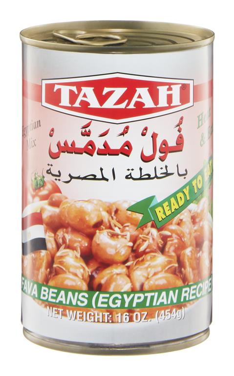 Tazah Fava Beans (Foul Mudammas) Egyptian Recipe 16 oz (454g) - Mideast Grocers