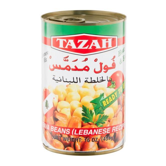 Tazah Fava Beans (Foul Mudammas) Lebanese Recipe 16 oz (454g) - Mideast ...