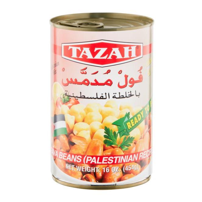 Tazah Fava Beans (Foul Mudammas) Palestinian Recipe 16 oz - Mideast Grocers