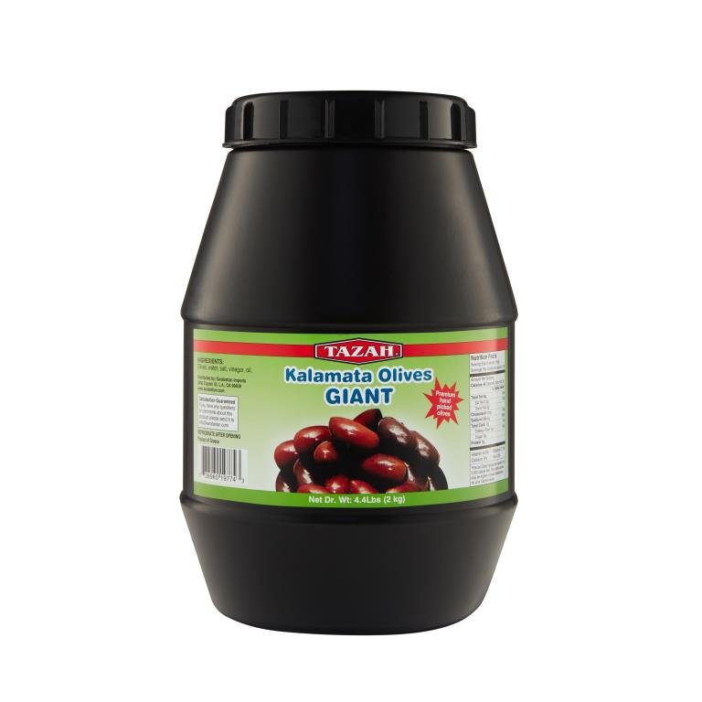 Tazah Greek Kalamata Giant Olives 2Kg - Mideast Grocers