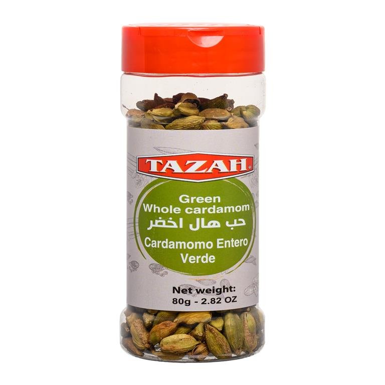 Tazah Green Whole Cardamom (Cardamomo Entero Verde) - 2.82 oz (80g) - Mideast Grocers