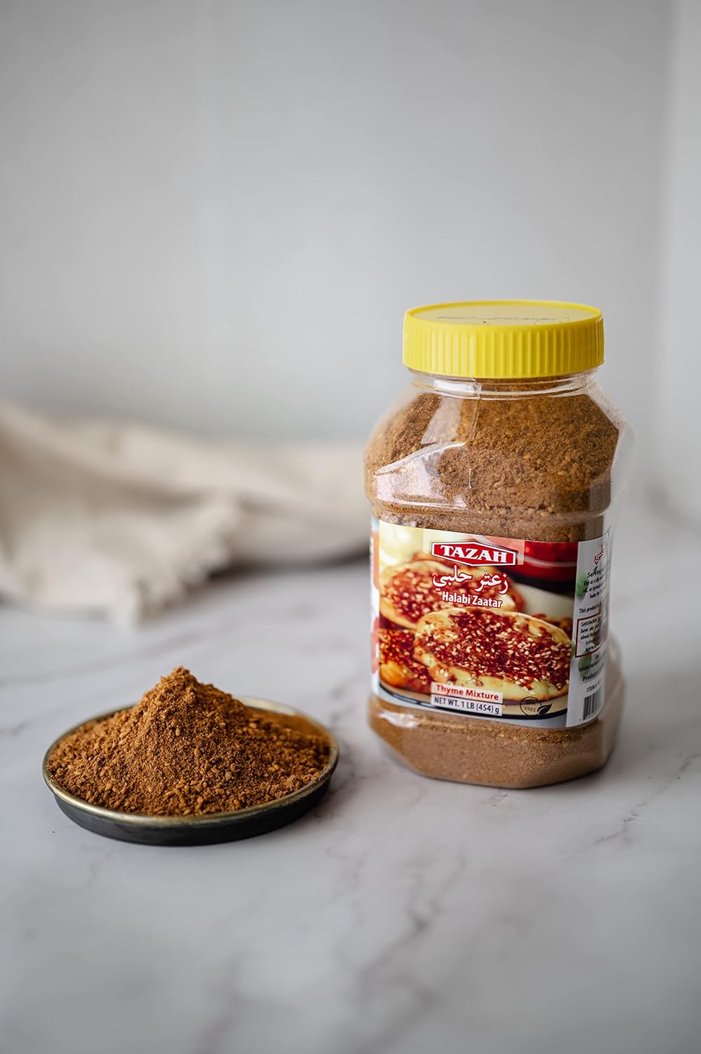 Tazah Halabi Zaatar Jar 1lb / 454g - Mideast Grocers