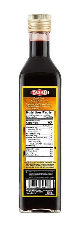 Tazah Jallab Syrup 500ml – Authentic Middle Eastern Beverage - Mideast Grocers