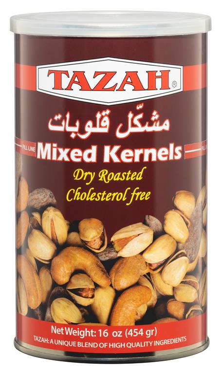 Tazah Mixed Kernels/Nuts Extra Tin 1 lbs. (454g) - Mideast Grocers