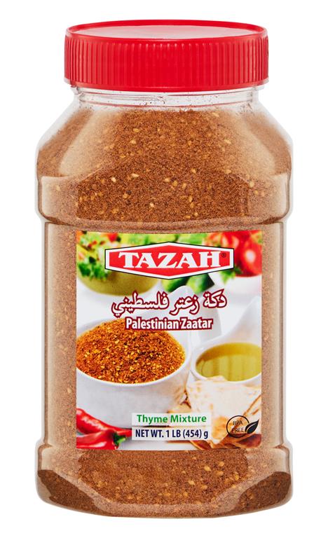 Tazah Palestinian Zaatar Jar 1lb / 454g - Mideast Grocers