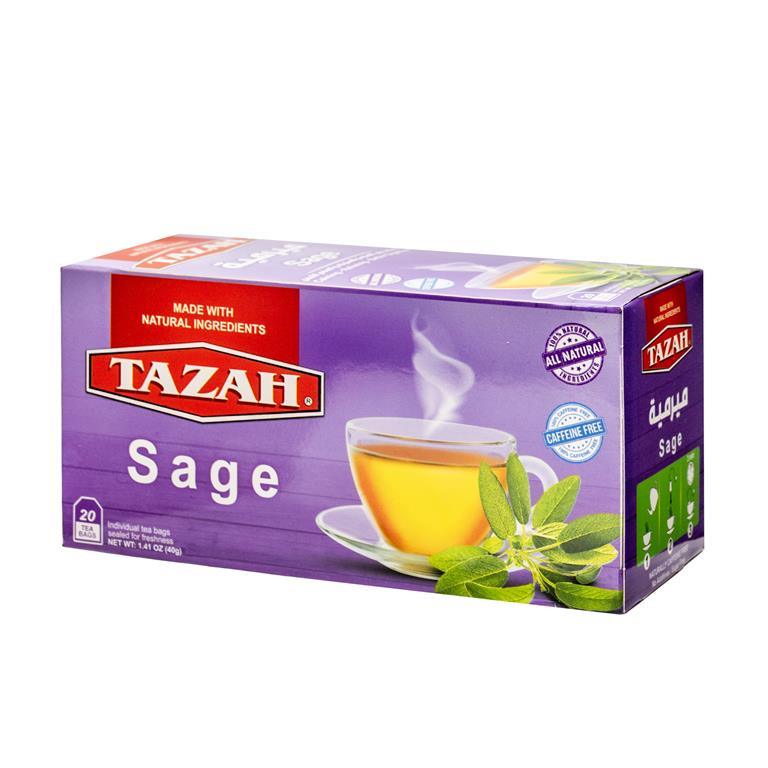 Tazah Sage Herbal Tea Bags 40g (20 x 2g Bags) - Mideast Grocers