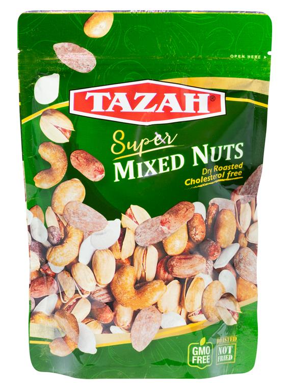 Tazah Super Mixed Nuts - Green Bag, 300g - Mideast Grocers