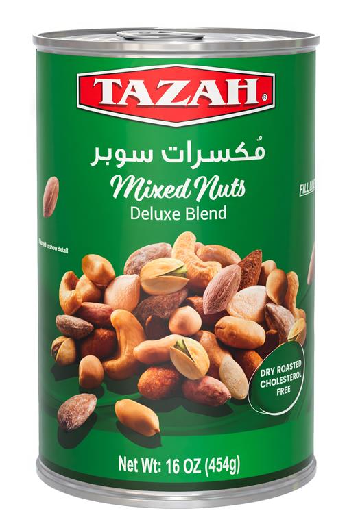 Tazah Super Mixed Nuts Tin 1 lbs. (454g) - Mideast Grocers