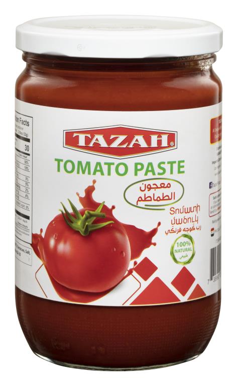 Tazah (Syrian) Tomato Paste 24 oz (680g) - Mideast Grocers