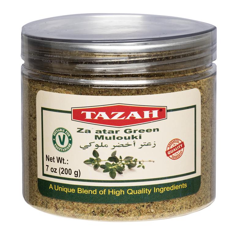 Tazah Zaatar Green Mulouki 7 oz / 200g - Mideast Grocers