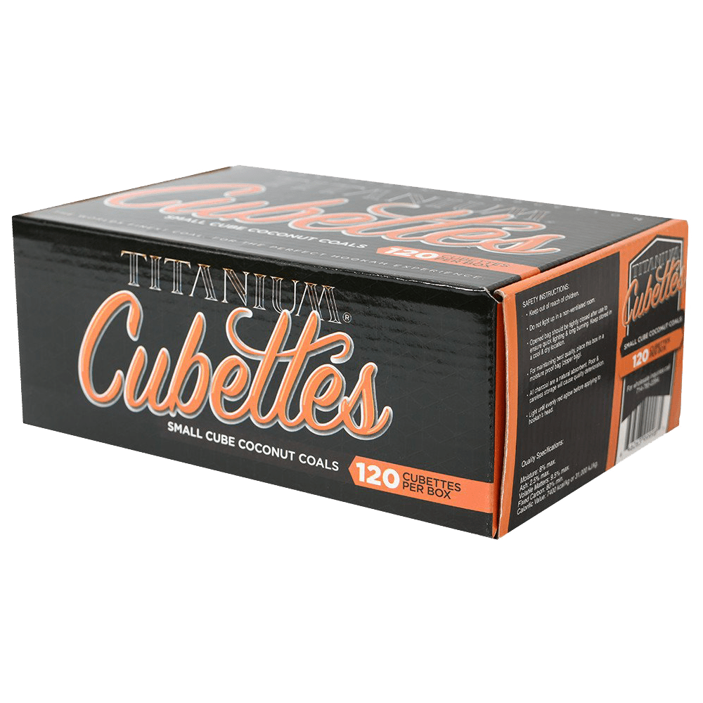 Titanium Coconut Charcoal Cubettes 120 Pieces - Mideast Grocers