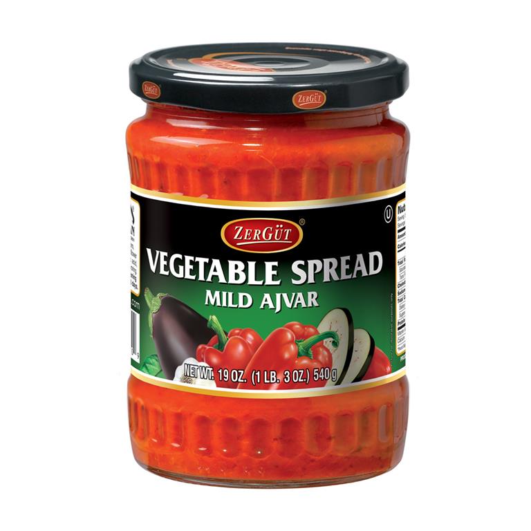 Zergut Mild Ajvar Vegetable Spread 540g - Mideast Grocers