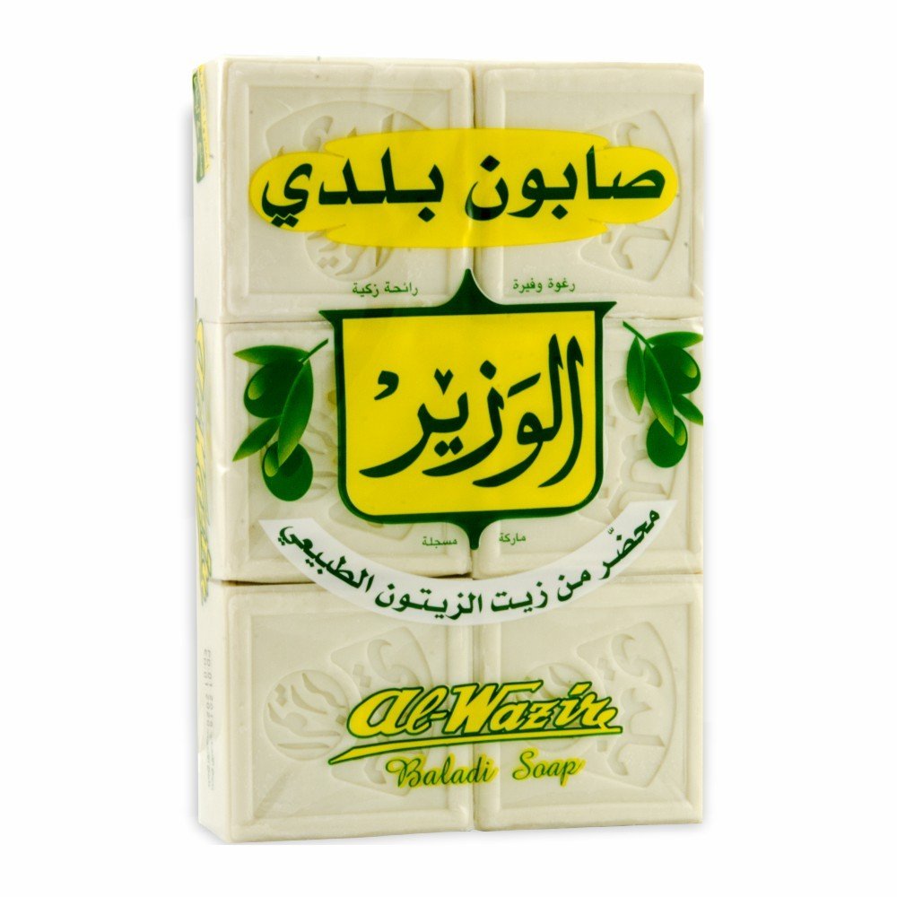 Al Wazir Olive (Baladi) Soap 6 Piece (900g) - Mideast Grocers