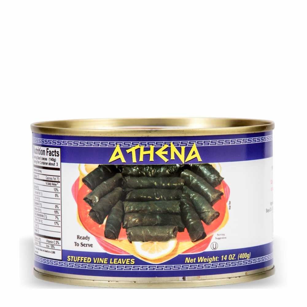 Athena Dolmades Ready to East Grape Leaves 14 OZ - Mideast Grocers