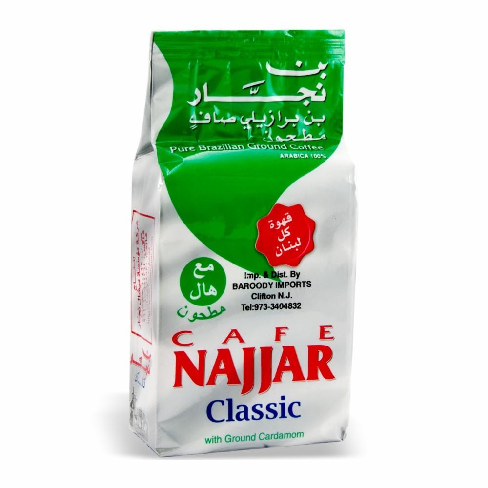 Cafe Najjar Classic Coffee with Cardamom Vacuum Sealed Bag 450g - Mideast Grocers