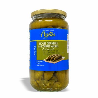Cortas Pickled Cucumbers 35 oz, 1L, 1000g - Mideast Grocers