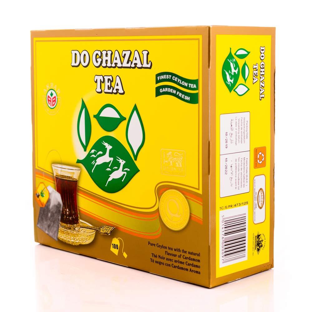 Do Ghazal Pure Ceylon Tea with Cardamom 100 Bags - Mideast Grocers