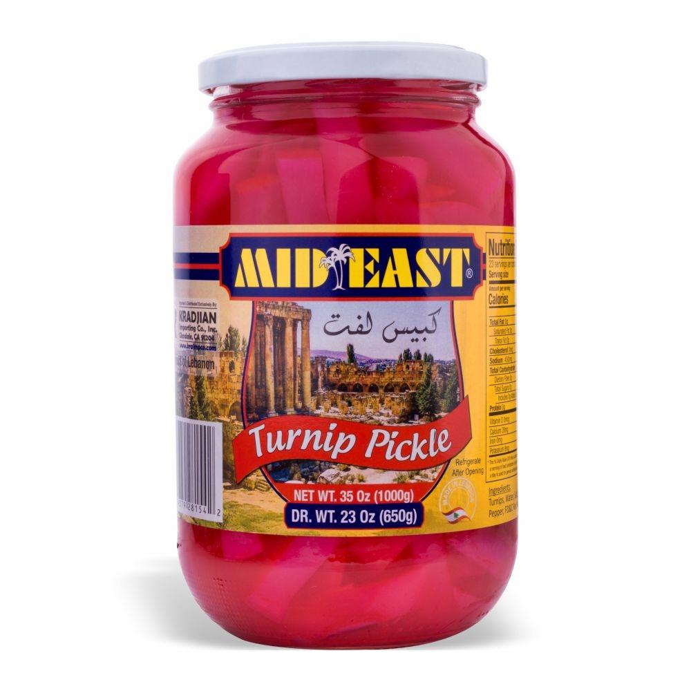 Mid East Lebanese Style Turnip Pickles 35 Ounce (1000g) - Mideast Grocers