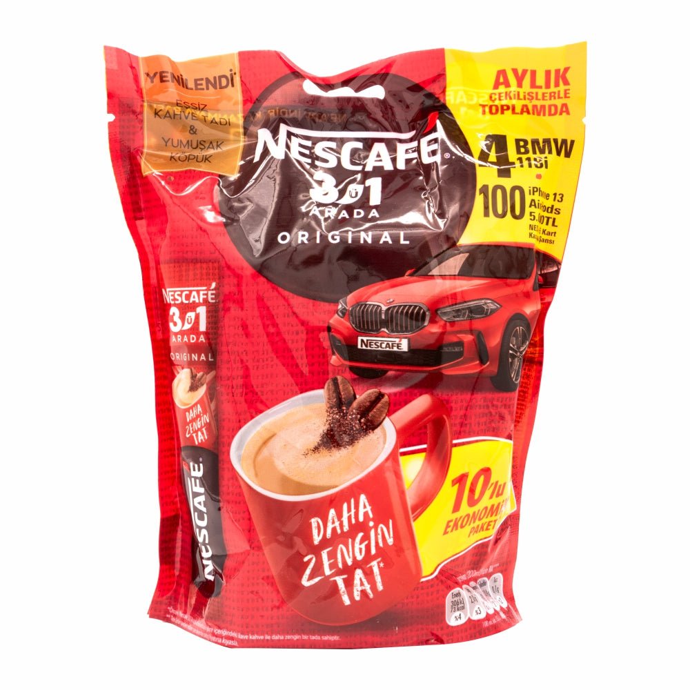 Nescafe 3 in 1 Classic Instant Coffee 165g (10 sticks) - Mideast Grocers