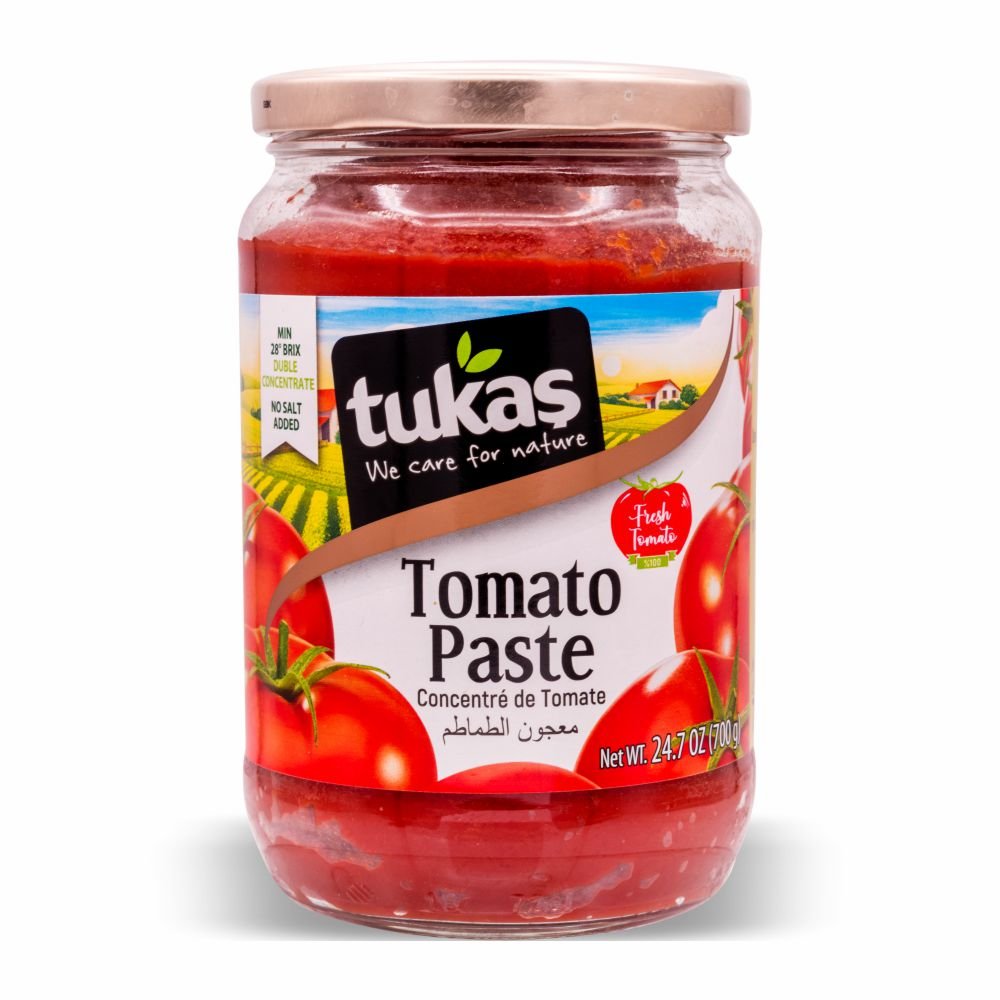 Tukas Tomato Paste Jar 24.7 Oz (700g) - Mideast Grocers